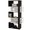 Combo Biblioteca Cubo + Separador de Ambientes TuHome Beijing Wengue/Blanco