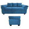 Sofá Muebles MPR Ezeiza 3 Azul Petróleo