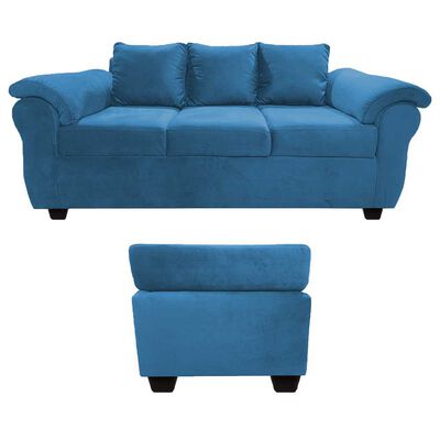 Imagen 2 del producto Sofá Muebles MPR Ezeiza 3 Azul Petróleo