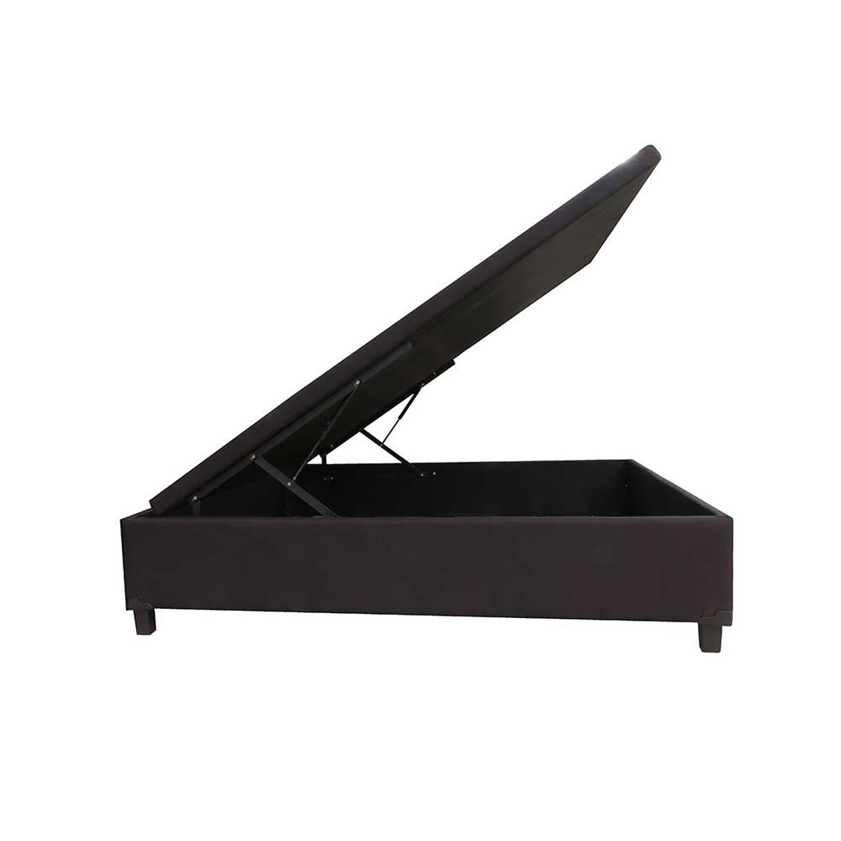 Base de Cama Ba&uacute;l Almore 1,5 Plazas Negro