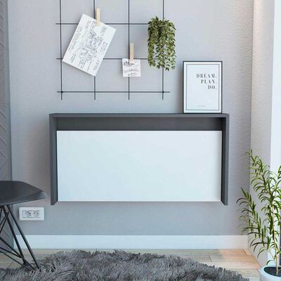 Imagen 2 del producto Escritorio Plegable TuHome Wall Plomo/Blanco