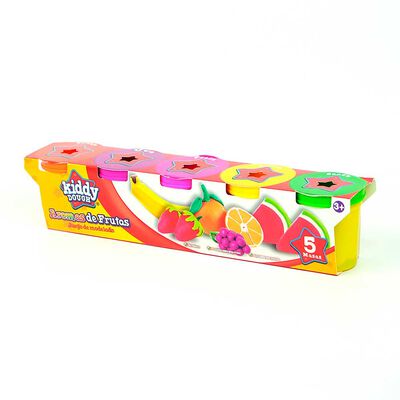 Paquete de 5 potes de 4 oz con Aromas (112 grms) de masa Kiddy Dough
