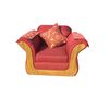Juego de Living Almore Irlanda Sofá 2 Cuerpos + Dos Sillones 1 Cuerpo Rojo