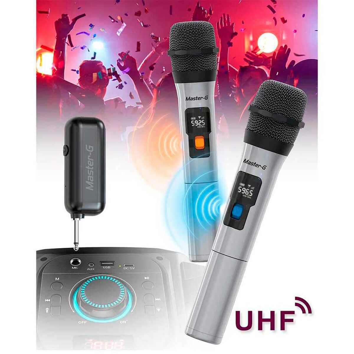 Micr&oacute;fono Inal&aacute;mbrico Master-G MGMIC2UHF