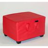Pouf Cabsur Sorrento PU Rojo