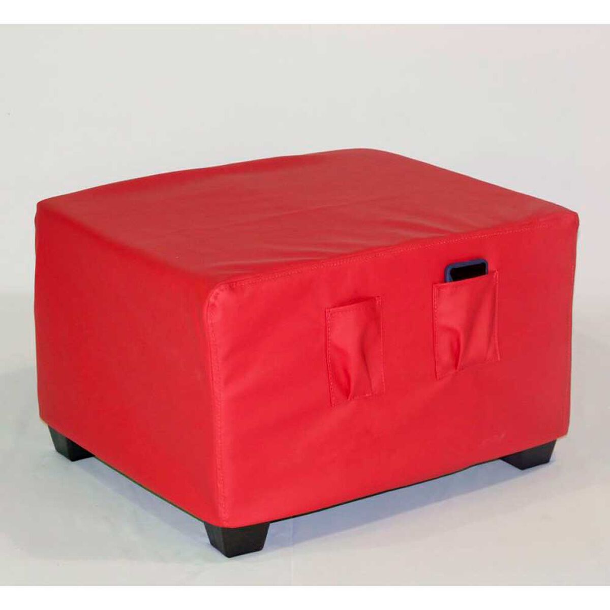 Pouf Cabsur Sorrento PU Rojo