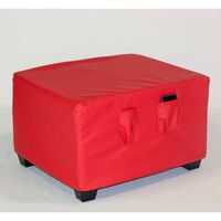 Pouf Cabsur Sorrento PU Rojo