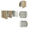 Mueble de Cocina Superior TuHome Orion 3 Puertas Duna Blanco