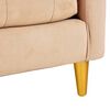 Sofá Bodevir Retro Felpa 01 3 Cuerpos Beige 