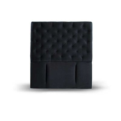 Respaldo Latam Home 1 Plaza Brescia Tela Velvet Negro