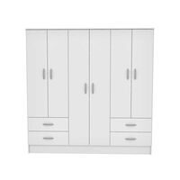 Clóset CIC Maipo Blanco 6 Puertas 4 Cajones