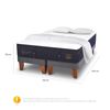 Cama Europea CIC Base Dividida 2 Plazas Súper Premium + Almohadas Viscoelásticas + Plumón