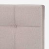 Cama Europea Rosen Base Dividida S&uacute;per King Driven + Respaldo + 2 Veladores Issey Niebla