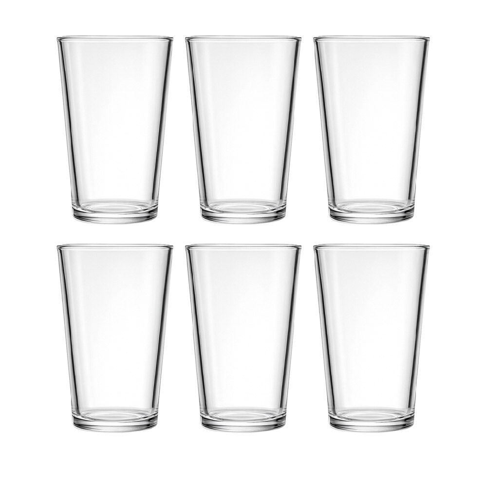 Set 6 Vasos Largos Doral Glassgow 350 ml