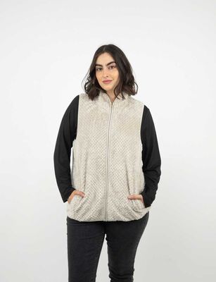 Imagen 1 del producto Polerón Sin Mangas Mujer Extralindas Beige, Negro, Verde