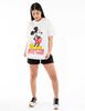 Polera Con Dibujo Animado Oversized Manga Corta Mujer Icono
