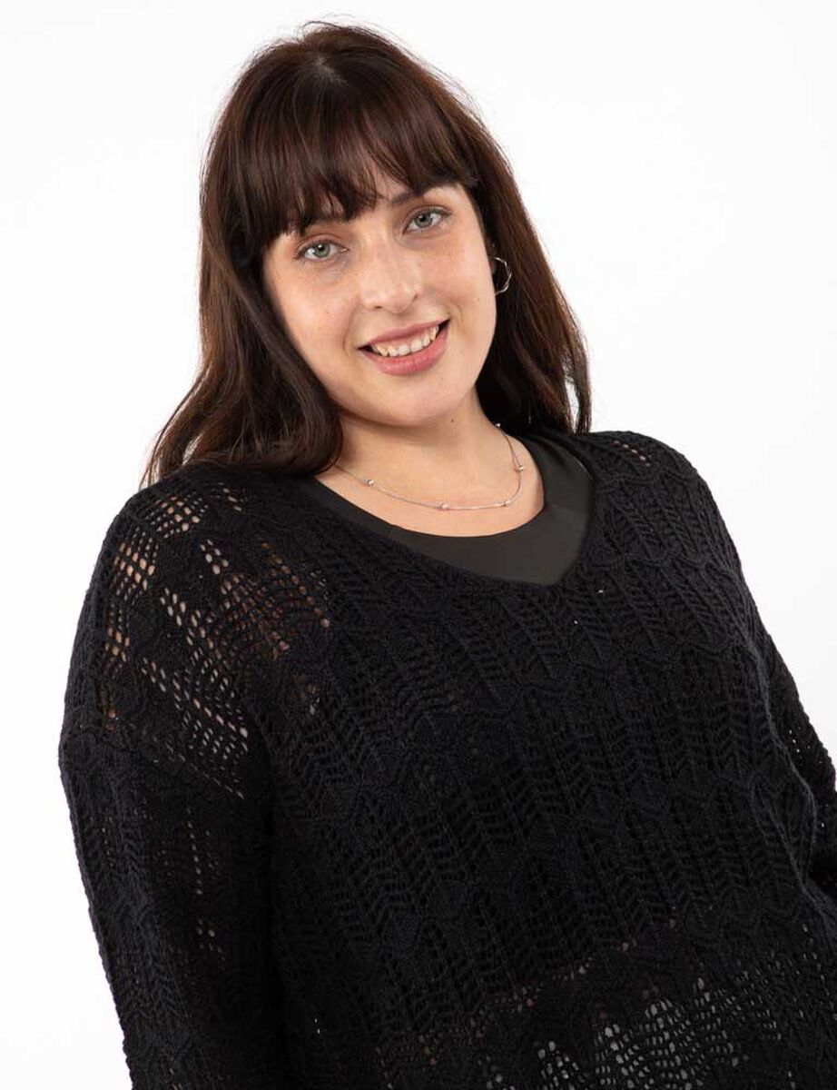 Sweater Cuello Redondo V Mujer Extralindas