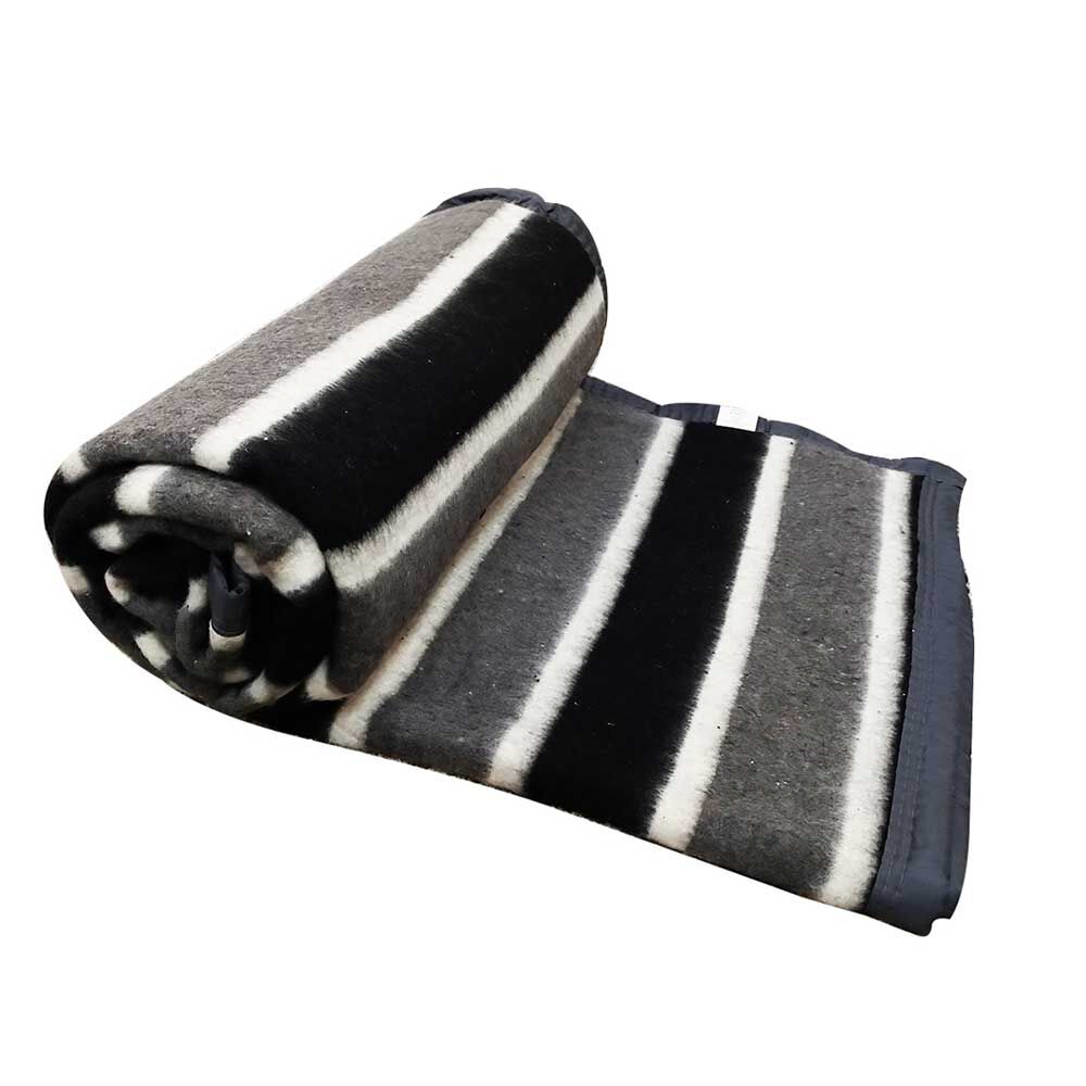 Frazada Jacquard Illusions 1 Plaza Gris