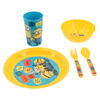 Set 5 Piezas Vajilla Infantil Minions Amarillo
