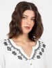 Polera Manga Larga Apliques Mujer Alma