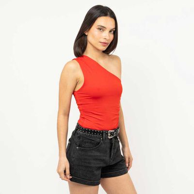 Body Sin Mangas Mujer Fiorucci Rojo