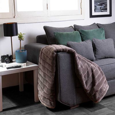 Imagen 2 del producto Manta Short Plush Zibel Tostado