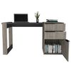 Escritorio TuHome Office 13 Ceniza/Plomo