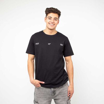 Polera Con Estampado Manga Corta Hombre Fiorucci