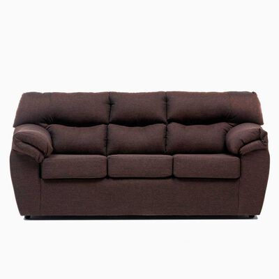 Imagen 1 del producto Sofá Cabsur Zeus 3 Cuerpos Tela Chocolate