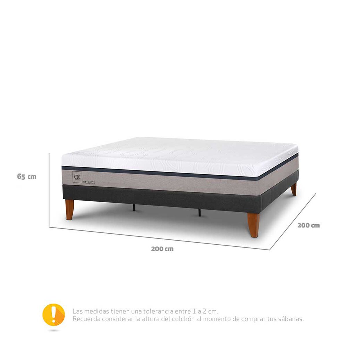 Cama Europea CIC S&uacute;per King Balance