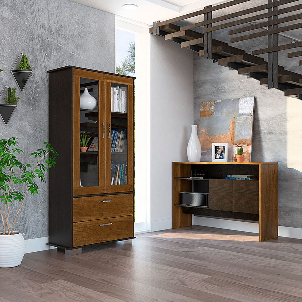 Set Vitrina + Arrimo 