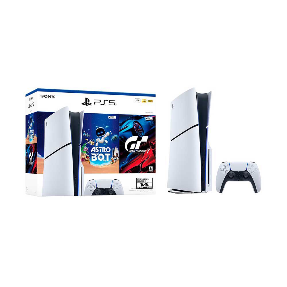 Consola Sony PlayStation PS5 Standard Slim 1 TB SSD + 1 Control +