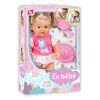 Muñeca Bebé hace pipi+Biberon Loko Toys