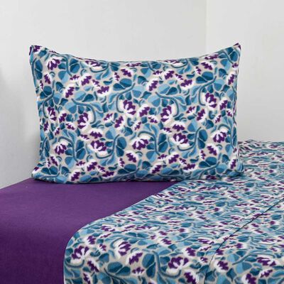 Imagen 1 del producto Sábana de polar American Family 1,5 Plazas Crik Azul