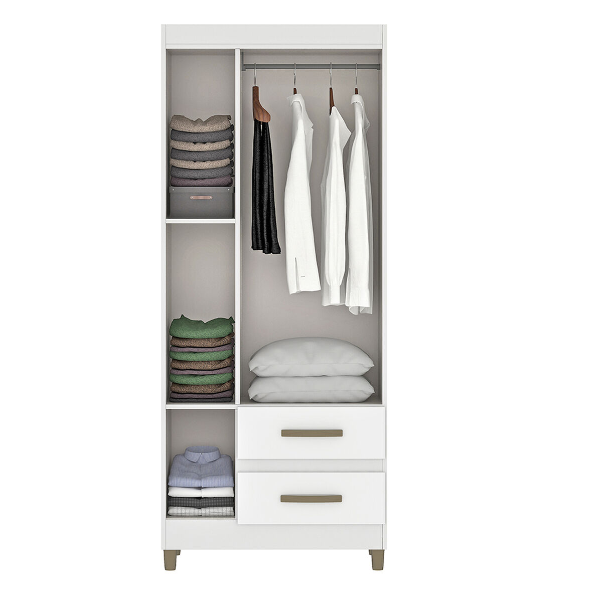 Clóset Vekkahome Porto 3 Puertas 2 Cajones Blanco