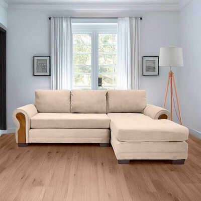 Sofá Seccional Living Factory Oregon 4 Cuerpos Beige