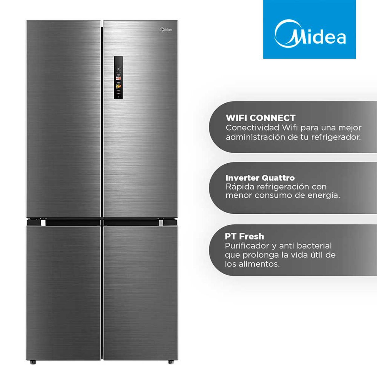 Refrigerador French Door Midea MDRM691MTE46 474 lts.