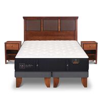 Cama Europea CIC Base Dividida King Premium + Respaldo + Veladores