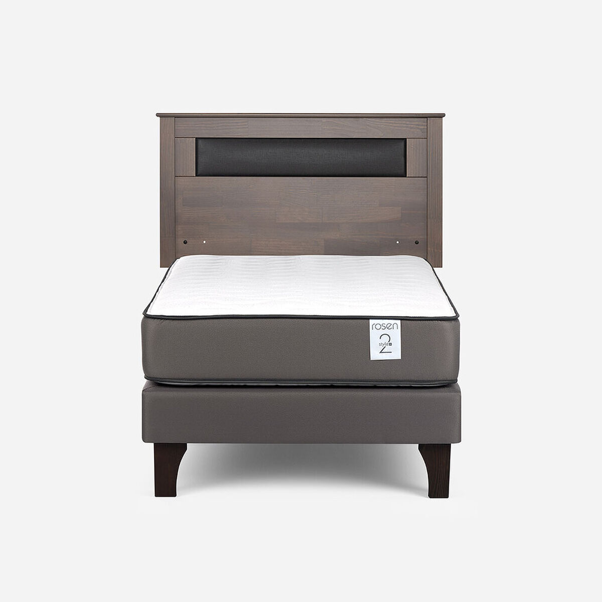 Cama Europea Rosen 1,5 Plazas New Style 2 Plus + Respaldo Ferrara
