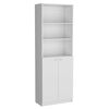 2 Estantes 5 Repisas + Estante 2 Puertas + 3 Complementos TuHome Home Blanco