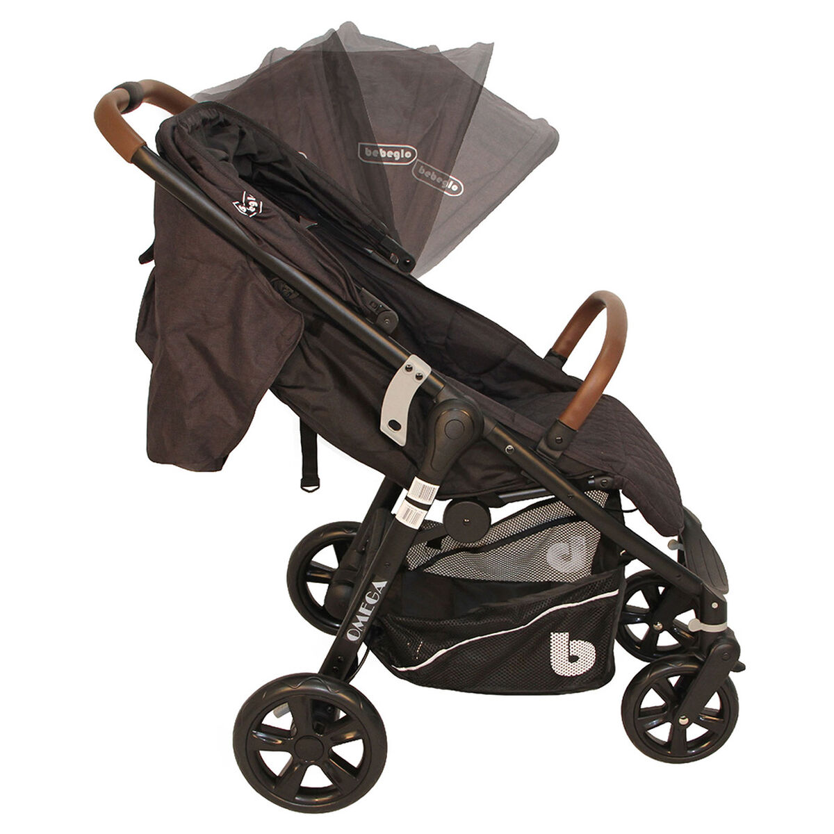 Coche Travel System 3 en 1 Omega Negro