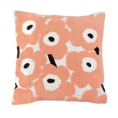 Cojín Flores Casanova Coral 45 x 45 cm