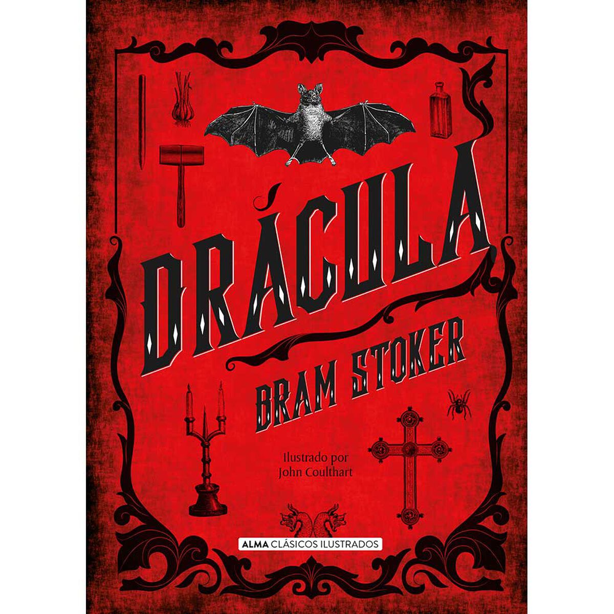 Libro Drácula Ilustrado Bram Stoker Editorial Alma