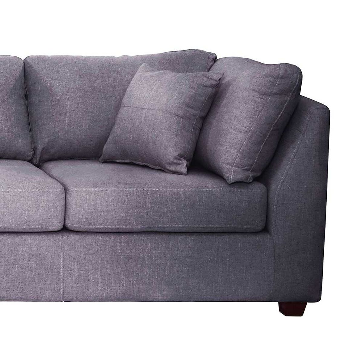 Sof&aacute; Seccional Derecho Latam Home Padua 2-1 Gris Oscuro