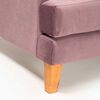 Juego de Living Barra Design Larisa Sofá 3 Cuerpos + Dos Sillones 1 Cuerpo Violeta