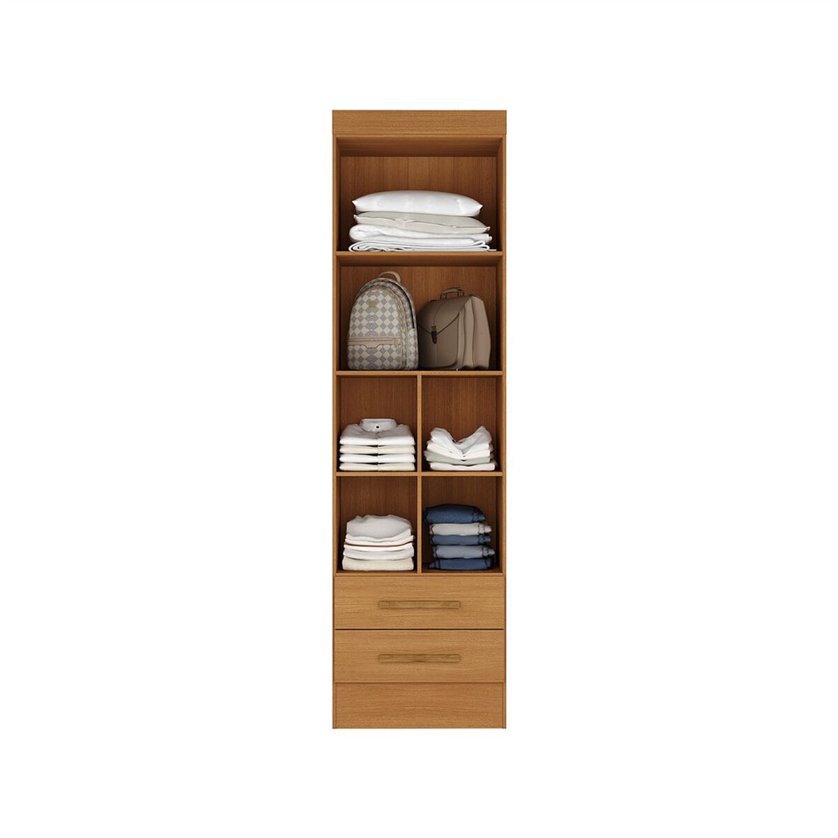 Closet Altavision Genius 2 Puertas 2 Cajones Caf&eacute; Claro