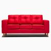 Sofá Kea Infinity Tela 3 Cuerpos Rojo