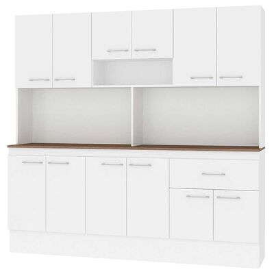 Imagen 2 del producto Mueble de Cocina Vekkahome White 1 Cajón 12 Puertas Café