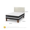 Cama Europea CIC 2 Plazas Ortopedic + Respaldo Milan Alpino