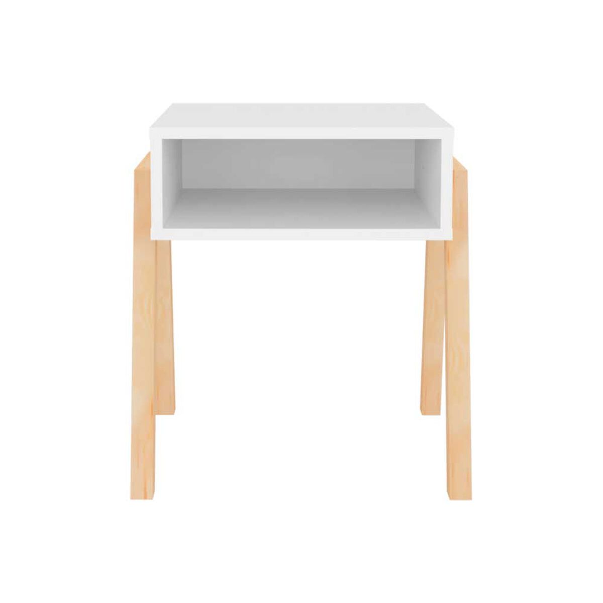 Velador TUHOME Pinetti Blanco Y Crudo